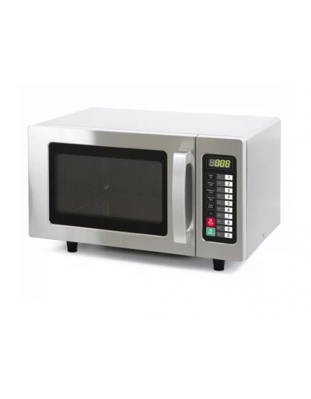 Forno professionale a microonde inox Lt. 25 - Comandi digitali - Potenza Kw 1 - Piatto fisso - cm 51x43x31h