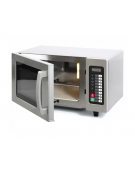 Forno professionale a microonde inox Lt. 25 - Comandi digitali - Potenza Kw 1 - Piatto fisso - cm 51x43x31h