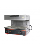 Salamandra mobile in acciaio inox - Potenza W 4000 -  Area cottura cm 59x32 - cm 62,5x51x53h