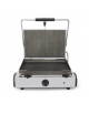 Piastra elettrica per panini in ghisa rigata - superficie cottura cm 36,5x24,5 - Monofase - cm 51,2x43x24h