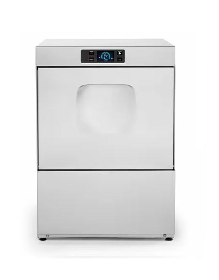 Lavabicchieri cesto cm 50x50-Con pannello comandi LCD-Altezza max bicchiere cm 38-Con partenza SOFT per articoli fragili