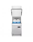 Lavastoviglie a capotta con 6 cicli di lavaggio - cesto cm 50x50 - Display LCD - Trifase - partenza SOFT per articoli fragili