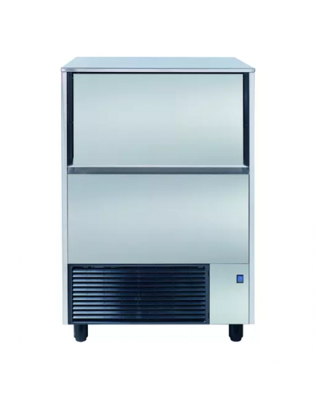Fabbricatore produttore di ghiaccio a cubetti vuoti - Produzione giornaliera 58 Kg - Contenitore da 30 Kg - Ad aria o acqua
