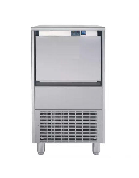 Fabbricatore produttore di ghiaccio triturato granulare - Produzione giornaliera 48 Kg - Contenitore da 20 Kg - Ad aria o acqua