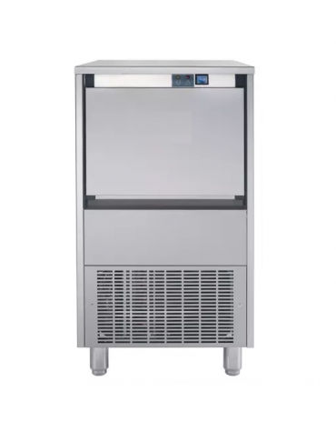 Fabbricatore produttore di ghiaccio triturato granulare - Produzione giornaliera 85 Kg - Contenitore da 20 Kg - Ad aria o acqua