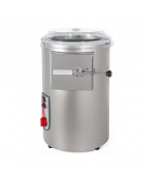 Pelapatate elettrico professionale in acciaio inox - Capacità Kg 5 - Produzione oraria Kg 100 - mm 333x367x490h