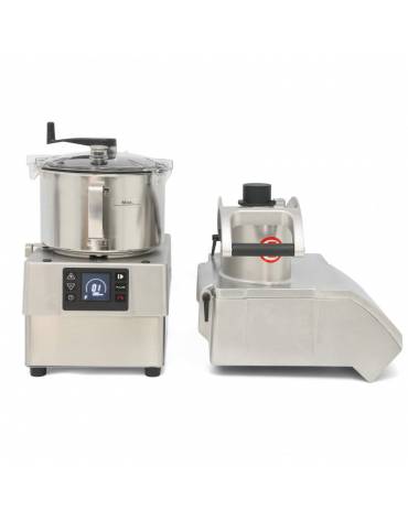 Combinato cutter tagliaverdure professionale con vasca da Lt 8 - Potenza Kw 1,5 - Con velocità variabile