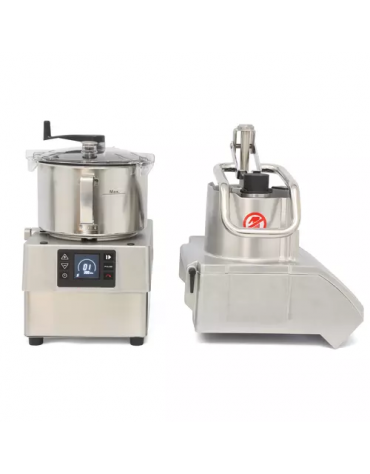 Combinato cutter tagliaverdure professionale con vasca da Lt 5,5 - capacità Kg 650 - Potenza Kw 1,5 - Con velocità variabile