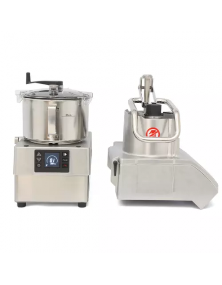 Combinato cutter tagliaverdure professionale con vasca da Lt 5,5 - capacità Kg 650 - Potenza Kw 1,5 - Con velocità variabile