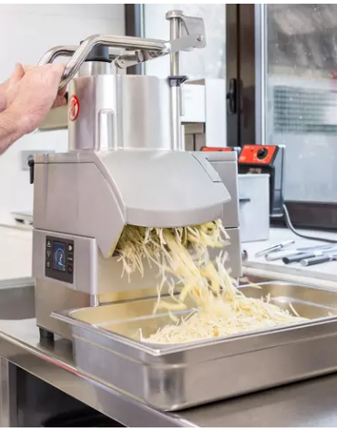 Combinato cutter tagliaverdure professionale con vasca da Lt 5,5 - capacità Kg 650 - Potenza Kw 1,5 - Con velocità variabile