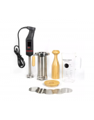 Set mixer ad immersione professionale con mescolatore da cm 22,3 + emulsionatore - Potenza 240 watt - Velocità variabile