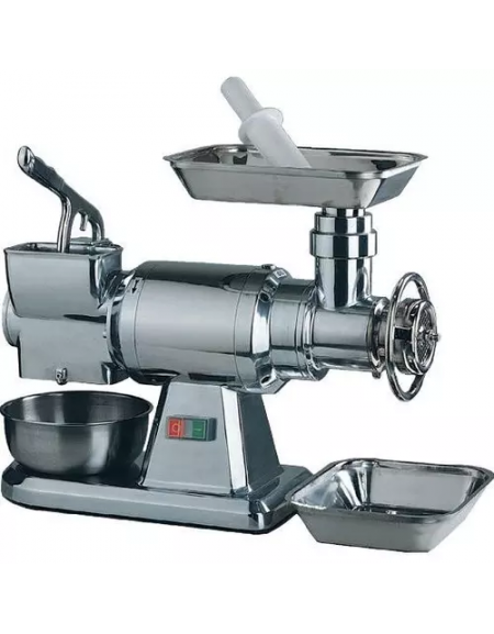 Abbinato Tritacarne + Grattugia professionale - gruppo di macinazione inox 18/8 e alluminio - Kw 1,1 - Monofase o Trifase