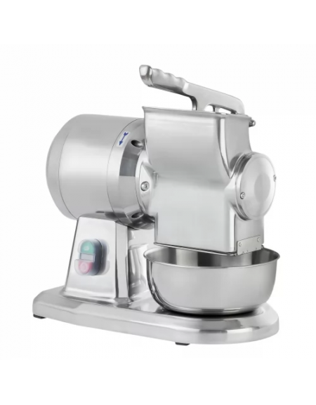 Grattugia professionale per formaggio e pane, struttura alluminio e gruppo motore inox - Watt 370- cm 25x29x29h