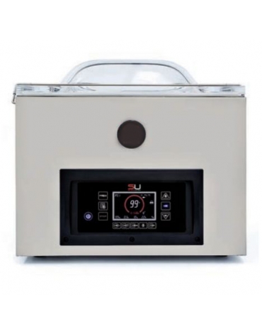 Confezionatrice sottovuoto - display touch - Barra saldante cm 42 - Vuoto controllato da sensore - capacità pompa 20 m³/h