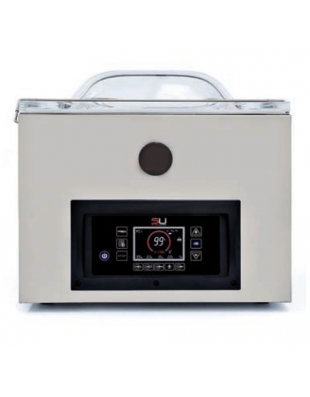 Confezionatrice sottovuoto - display touch - Barra saldante cm 42 - Vuoto controllato da sensore - capacità pompa 20 m³/h