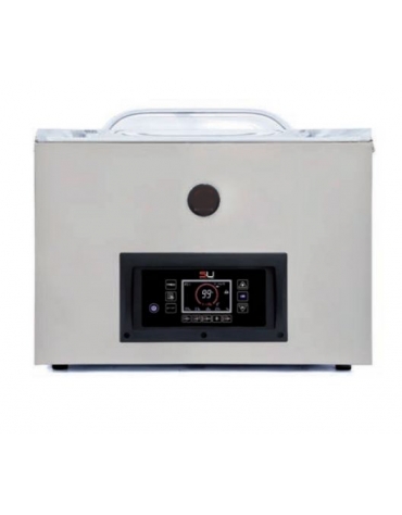 Confezionatrice sottovuoto - display touch - Barra saldante cm 55,5 - Vuoto controllato da sensore - capacità pompa 20 m³/h