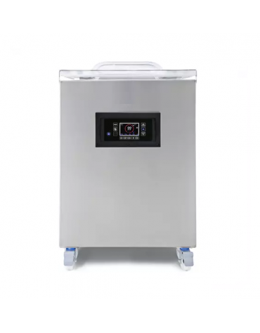 Confezionatrice sottovuoto a pavimento - display touch - 2 barre saldanti cm42 - Vuoto controllato da sensore - pompa 40 m³/h