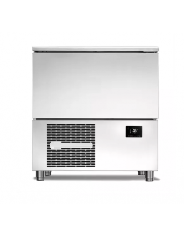 Abbattitore di temperatura inox - capacità 5 teglie GN 1/1 - con sonda al cuore - potenza tot. Kw 1 -  cm 82x73,8x90,9h