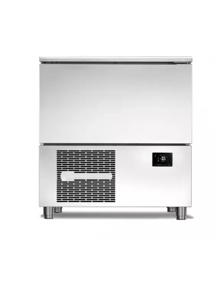 Abbattitore di temperatura inox - capacità 5 teglie GN 1/1 - con sonda al cuore - potenza tot. Kw 1 -  cm 82x73,8x90,9h