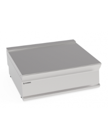 Piano di lavoro neutro da banco, in acciaio inox - senza cassetto - cm 60x70x28h