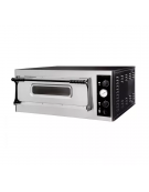 Forno elettrico pizza a camera singola - dimensioni interne cm 66x66x14h - capacità 4 pizze da Ø cm 32 - dimensioni cm 98x93x42h
