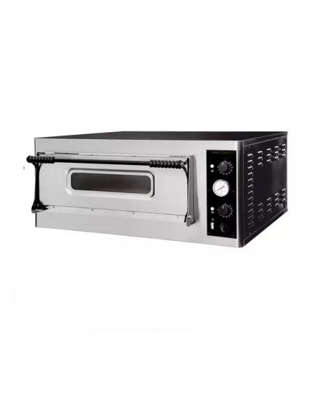 Forno elettrico pizza a camera singola - dimensioni interne cm 66x99x14h - capacità 6 pizze Ø cm 32 - dimensioni cm 98x122x42h