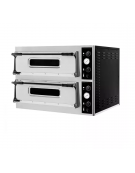 Forno elettrico pizza a doppia camera - dimensioni interne cm 66x99x14h - capacità 6+6 pizze Ø cm32 - dimensioni cm 98x122x75h