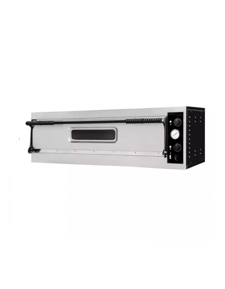 Forno elettrico pizza a camera singola - dimensioni interne cm 99x66x14h - capacità 6 pizze Ø cm 32 -  cm 136x95,4x41,3h