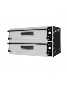 Forno elettrico pizza a doppia camera - dimensioni interne cm 99x66x14h - capacità 6+6 pizze Ø cm 32 - cm 136x95,4x74,5h