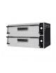 Forno elettrico pizza a doppia camera - dimensioni interne cm 99x66x14h - capacità 6+6 pizze Ø cm 32 -  cm 136x95,4x74,5h