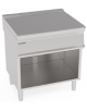 Piano di lavoro neutro in acciaio inox vano aperto - senza cassetto - cm 50x70x90h