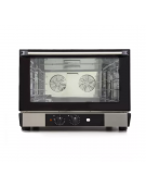 Forno snack elettrico a convezione ventilato - regolazione manuale dell'umidità.- capacità 4 vassoi da cm 60x40 - Potenza Kw 3,4