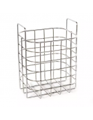 Cestello in acciaio inox per vasca potenziata da Lt. 120 - Dimensioni mm 480x190x315h