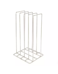 Rack rastelliera 4 supporti in acciaio inox&nbsp;per vasca potenziata da Lt. 120 - Dimensioni mm 199x176x351h
