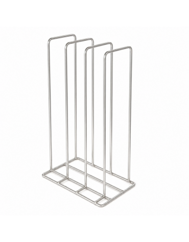 Rack rastelliera 3 supporti in acciaio inox per vasca potenziata da Lt. 120 - Dimensioni mm 199x176x351h