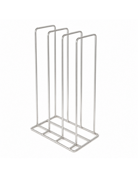 Rack rastelliera 3 supporti in acciaio inox per vasca potenziata da Lt. 120 - Dimensioni mm 199x176x351h