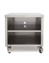 Carrello di supporto per macchina confezionatrice sottovuoto in acciaio inox - dimensioni cm&nbsp;50,5x55x63h