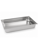 Vaschetta contenitore vac-norm GN 1/1 in acciaio inox.- altezza mm 100