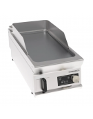 Fry top elettrico da banco, piastra liscia cromata spazzolata a controllo elettronico - tecnologia evenheat - cm 40x90x28h