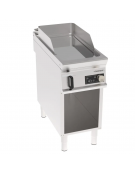 Fry-Top elettrico su vano aperto in acciaio inox, piastra singola liscia cromata a controllo elettronico - evenheat - cm 40x90x9