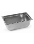 Vaschetta contenitore vac-norm GN 1/2 in acciaio inox.- altezza mm 100