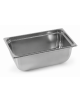 Vaschetta contenitore vac-norm GN 1/2 in acciaio inox.- altezza mm 100