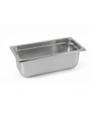 Vaschetta contenitore vac-norm GN 1/3 in acciaio inox.- altezza mm 100