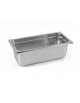 Vaschetta contenitore vac-norm GN 1/3 in acciaio inox.- altezza mm 100