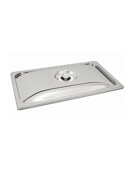 Coperchio GN 1/1 inox per vaschetta contenitore vac-norm per realizzare il vuoto esterno della macchina sottovuoto