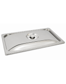 Coperchio GN 1/2 inox per vaschetta contenitore vac-norm per realizzare il vuoto esterno della macchina sottovuoto