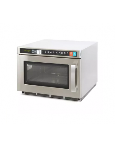 Forno a microonde inox, dotato di 2 magnetron e scanner lettura codici a barre - Lt 17 - Potenza Kw 1,8 - cm 42x56x34,1h