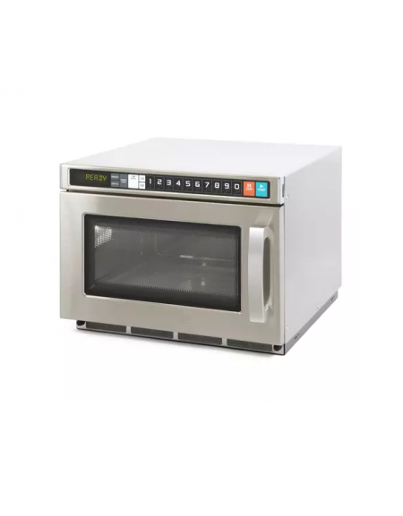 Forno a microonde inox, dotato di 2 magnetron e scanner lettura codici a barre - Lt 17 - Potenza Kw 1,8 - cm 42x56x34,1h