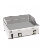 Fry top elettrico da banco in acciaio inox, piastra doppia liscia cromata - con tecnologia evenheat - cm 80x70x28h