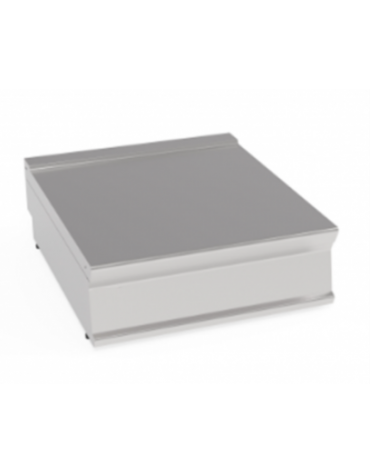 Piano di lavoro neutro da banco, in acciaio inox - cm 50x90x28h